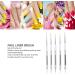 5 Nail Art Brushes with Double Ended Detail Drawing Fine Tip Dotting Pens for Home DIY Salon Manicure Nail Art Design Tools - Buy Online on GoSupps.com