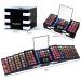 UCANBE 142 Colors Eyeshadow Palette with Face Blushes and Eyebrow Powder - Makeup Set with Mirror for Women, Nude & Colorful Eye Shadow Kit, Perfect Gift - Buy Online on GoSupps.com