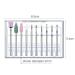 10 Professional Diamond Nail Bits Set | Tungsten Steel Cuticle Remover & Manicure Tools for Perfect Nail Care - Buy Online on GoSupps.com
