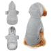 Moorle dogs hoodie sweater for small dogs dog hoodies small winter warm dog sweater coat gray for small dogs and cats pet small dogs dog hooded sweaters size.M gray m