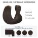Doores Real Hair Extensions Seamless - Light Dark Brown 35cm (14 inch) 7 Pieces 110g Remy Clip-In Extensions - Buy Online on GoSupps.com