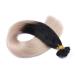 Buy 100% Remy Real Hair Keratin Bonding Extensions - #1B/Gray Ombre - 60cm - 25 Strands - U-Tip by Novon Hair Extensions - Buy Online on GoSupps.com