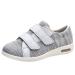 ALASON Diabetic Shoes Extra Wide Width Breathable Mesh Adjustable Strap Outdoor Walking Sneakers Support for Swollen Feet Arthritis & Edema Grey 52
