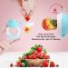 Baby Fruit Food Feeder Pacifier - Fresh Teething Teether Toy for 3-24 Months | 6 Pcs Silicone Pouches | Piggy Handle 2-Pack (Pink) - Buy Online on GoSupps.com