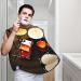 Drum Set Beard Bib Apron - Perfect Shaving Apron for Dad | Men's Hair Catcher & Best Gifts for Fathers - Buy Online on GoSupps.com