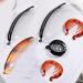 12-Piece Banana Hair Clips Set - Classic Clincher Combs Large Double Comb Fishtail Clip for Women - 4 Styles in Tortoiseshell, White, Clear & Black - Buy Online on GoSupps.com