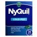 Vicks NyQuil Cough Cold & Flu Nighttime Relief 24 LiquiCaps - 1 Pharmacist Recommended Nighttime Sore Throat Fever and Congestion Relief
