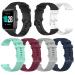 6-Pack Bands Compatible with Veryfitpro Smart Watch ID205 ID205L ID215G ID205U ID205S ID216 Replacement Band, Quick Release Silicone Watch Straps for Women&Men Multicolor6-Pack