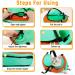 Adjustable Cat Grooming Bag | Anti-Scratch Sling for Bathing | Durable Mesh Restraint for Nail Trimming | Green - Buy Online on GoSupps.com