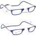 CliC Eyewear Men's XL Reading Glasses - Flexible Polycarbonate Presbyopia Glasses with Magnet - Stylish 2.5 Magnification in Blue - Buy Online on GoSupps.com