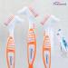 Wellsamed Denture Toothbrush - Pack of 3 Orange Denture Brushes for Third Teeth Care - Buy Online on GoSupps.com