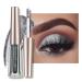Anglicolor Eyeshadow Liquid Glitter Eyeshadow Highly Pigmented Glitter Gel Diamond Eyeshadow Liquid Eyeshadow & Eyeliner Blendable Shimmer Eyes Makeup Vegan (#5 Black)