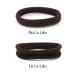Hoyols 1.6 Inch Soft Cotton Hair Ties 50 Pcs Espresso - Large Bands for Thick Curly Hair - No Slip Seamless Scrunchies - Buy Online on GoSupps.com