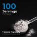 BIOGENIQUE Creatine Monohydrate Powder 500g - For Muscle Building Increased Strength Enhanced Energy and Improved Athletic Performance - Pharmaceutical grade Creatine Supplement 5000mg per Serving- Vegan Made in Canada - Buy Online on GoSupps.com