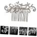 MERRYHAPY 1pc Comb Hair Barrettes Wedding Shiny Headdress Headwear Decor Pinwheel Hair Clip Bride Hair Clip Rhinestone Hair Accessories Bridal Headdress Women Pearl Hair Pin Delicate Alloy - Buy Online on GoSupps.com