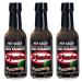 El Yucateco Habanero Black Label Reserve 120ml (Pack 3) / Mexican Habanero Hot Sauce Smoky Spicy & Sweet Salsa Dip for Tacos Mexican Food