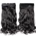 Buy Tess Clip-In Extensions 60 cm - Black Synthetic Hair with 5 Clips for Women | International Shipping Available - Buy Online on GoSupps.com
