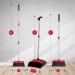 Broom and Dustpan Set - Heavy Duty, Upright Standing Dust Pan with Extendable Broomstick - Easy Assembly for Home, Kitchen, Office - Buy Online on GoSupps.com