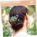 FOMIYES Hair Comb Hair Accessories Teasing Combs for Women Wedding Hair Accessories Hair Combs for Women Accessories Floral Hair Comb Wedding Headpiece for Bride Green Decor Bridal Metal - Buy Online on GoSupps.com