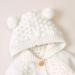 Puseky Baby Knit Hooded Sweater Coat for 0-6 Months - Beige - Buy Online on GoSupps.com