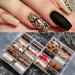 DIY Manicure Transfer Paper Winter Autumn Tortoiseshell Amber Nail Foil Leopard Stickers(13) Style13 - Buy Online on GoSupps.com