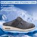 Women's Diabetic Slippers - Wide Width Walking Shoes 9 X-Wide Gray - Adjustable Closures for Edema, Plantar Fasciitis, Bunions, Arthritis, Swollen Feet - Buy Online on GoSupps.com
