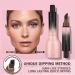 Liquid Eyebrow Brush Angled Brush & Dip Liquid Eyebrow Gel Long Lasting Waterproof Brow Pen Eyebrow Brush with Color Multifunction Square Brush for Natural Brow (#04 1) #04 1 ml (Pack of 5) - Buy Online on GoSupps.com