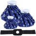 Ice Packs for Injuries Reusable 4 Pcs Cold/Hot Water Pack Gel Pain Relief for Knee Shoulder Ankle Foot Elbow Migraine Headache Face Finger Soft Warm Heat Bag After Surgery Recovery Therapy 6/9/11