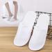24 Pairs of White Disposable Spa Flip-Flop Slippers for Hotel Guests - Unisex Closed Toe Design for Super Comfort - Buy Online on GoSupps.com