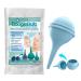 BoogieBulb Baby Nasal Aspirator and Booger Sucker for Newborns Toddlers & Adult - BPA Free - Blue 2 Ounce Bulb Syringe - Safe Nose Cleaner - Cleanable & Reusable Ear Syringe Nose Sucker 2 Ounce (Newborn)