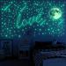 Ezigoo Glow in The Dark Stars Stickers 476 Pcs Glow in The Dark Stickers Ceiling Adhesive Luminous Decals DIY Wall Stickers for Baby Toddler Children Grils Kids Bedroom Nursery Room Playroom 476pcs