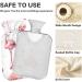 Durable 1L Heat Bottle | Warm-Up Bag for Pain Relief - Pink Flamingo Watercolor Design - Buy Online on GoSupps.com