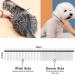 JdXun Pet Comb Set - 2 Stainless Steel Dog & Cat Brushes for Knot Removal | Rounded Teeth Pet Grooming Tools (19 x 3.3cm) - Buy Online on GoSupps.com
