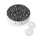Halloween Skull Pattern Round Case For Contact Lens Kit Storage Box with Mirror Printed