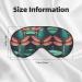SSIMOO Dragonfly Eye Mask - Double-Sided Water Lily Print Soft & Light Blocking for Better Sleep Quality - Buy Online on GoSupps.com