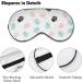 Colorful Doodle Dogs Paws Sleep Mask | Adjustable Women s Eye Shades Cover with Elastic Strap - Perfect for Travel & Relaxation - Buy Online on GoSupps.com