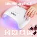 MEFA 72W UV Nail Lamp - Professional Gel Nail Dryer with 21 Lamp Beads for Fast Curing - LED UV Light for Home Salon - Buy Online on GoSupps.com