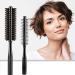 2-Pack Round Bristle Hair Brushes | Small Round Brush for Short Hair | Wet/Dry Hair Massage Comb | Black - Buy Online on GoSupps.com