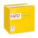 FATO disposable paper ideal for aperitifs and cocktails pack with 100 napkins size 24x24 4-fold 2-layer color yellow 100% pure cellulose paper FSC certified