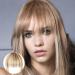 Fringe Clip-In Bangs Real Hair Real Hair Fringe Bangs Human Hair Clip In Fringe Extensions Natural Bangs With Temple Hairpieces Real Hair Extensions for Women Grey gold - Buy Online on GoSupps.com