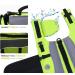 Vivaglory Neon Yellow Dog Rescue Vest Removable Front-Wheel Drive Reflective Caps & Upholstery for Swimming & Boating | XS (35-43cm Chest) - Buy Online on GoSupps.com