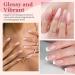 Modelones 10 Pcs Dip Powder Nail Kit Starter Set | Nude Pink Glitter Neutral Skin Colors | 15ml 2 in 1 Base & Top Coat Activator | Nail Art DIY Salon A1- Light Pink - Buy Online on GoSupps.com