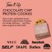Tone It Up Chocolate Chip Protein Cookies - Plant Based Pea Protein for Women - Gluten Free, Non-GMO and Kosher - 10g of Protein x 12 - 12 Count Pack - Buy Online on GoSupps.com