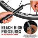 Premium Mini Bike Pump - High Pressure PSI - Presta and Schrader Valves - Ideal for Road and Mountain Bikes - Black - Buy Online on GoSupps.com