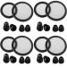 4 Sets Stethoscope Spare Parts Kit, Stethoscope Replacement Parts Stethoscope Accessories Stethoscope Ear Tips Accessories for Stethoscope (Black)