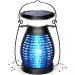 Solar Bug Zapper Outdoor Waterproof, KOOSA Cordless & Rechargeable Mosquito Zapper with 4200V High Powered UV Light, 3 in 1 Fly Zapper Up to 2100 Sq Ft Can Attract Gnats, Mosquitoes, Flies, Moths