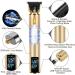Pro Hair Clipper Bald Hair Clipper Trimmer Men's Rechargeable Lawn Mower T-Shaped Contour Hair Clipper Shaver Old-Fashioned Hair Clipper Cordless(Gold) - Buy Online on GoSupps.com