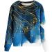 DUOWEI Tall Women's Print Sweatshirt Pullover - Comfy O Neck Sweater for Women - C-blue Large - Buy Online on GoSupps.com