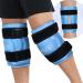 Revix XL reusable knee cooling pads with Velcro fastener gel cool pack large to knee pain swelling and replacement operations 2 pieces blue