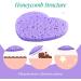 Heart-Shaped Compressed Facial Sponges - Purple Exfoliator for Cleansing | Ideal for Beauticians - International Shipping Available - Buy Online on GoSupps.com